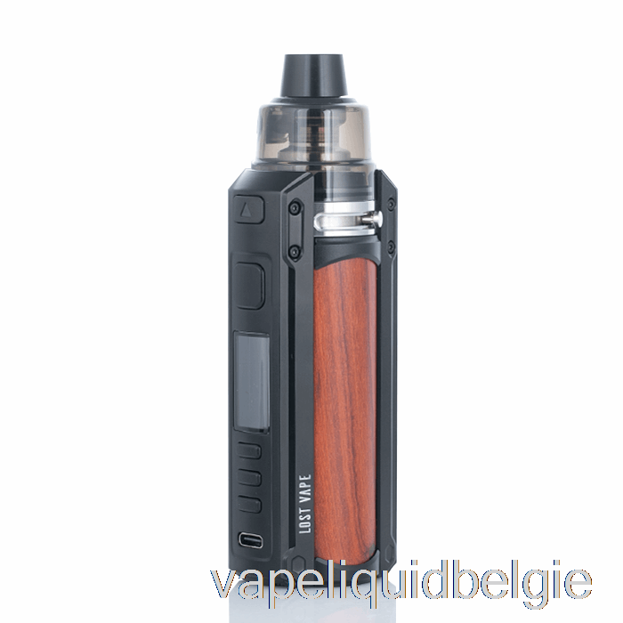 Vape België Lost Vape Ursa Quest 100w Pod Mod Kit Zwart/rood Sandelhout